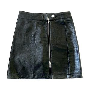 TopShop Crocodile Skirt
